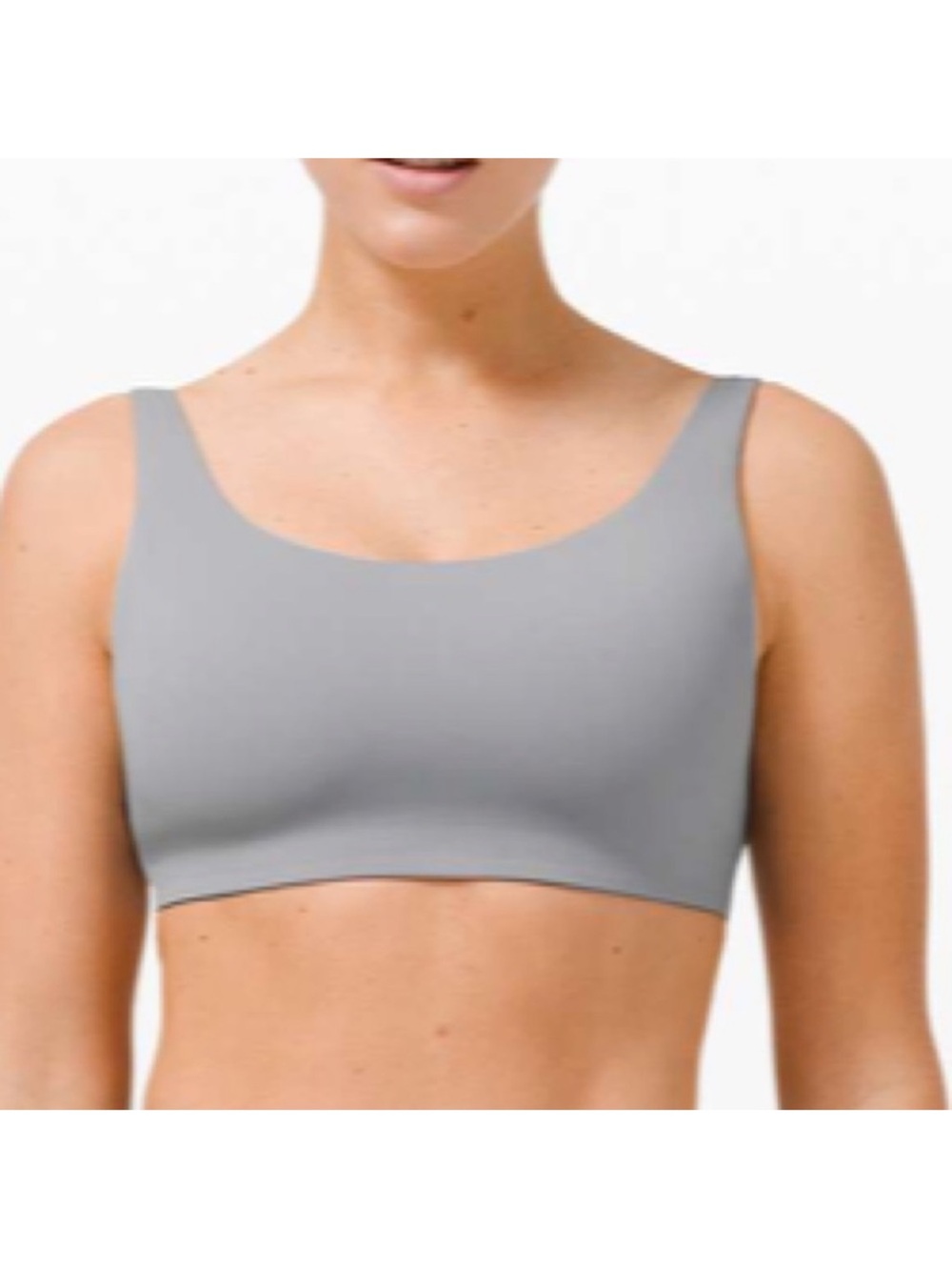 Lululemon In Alignment Straight Strap Bra *Light Support, 8 a/b Cups Rhino Grey